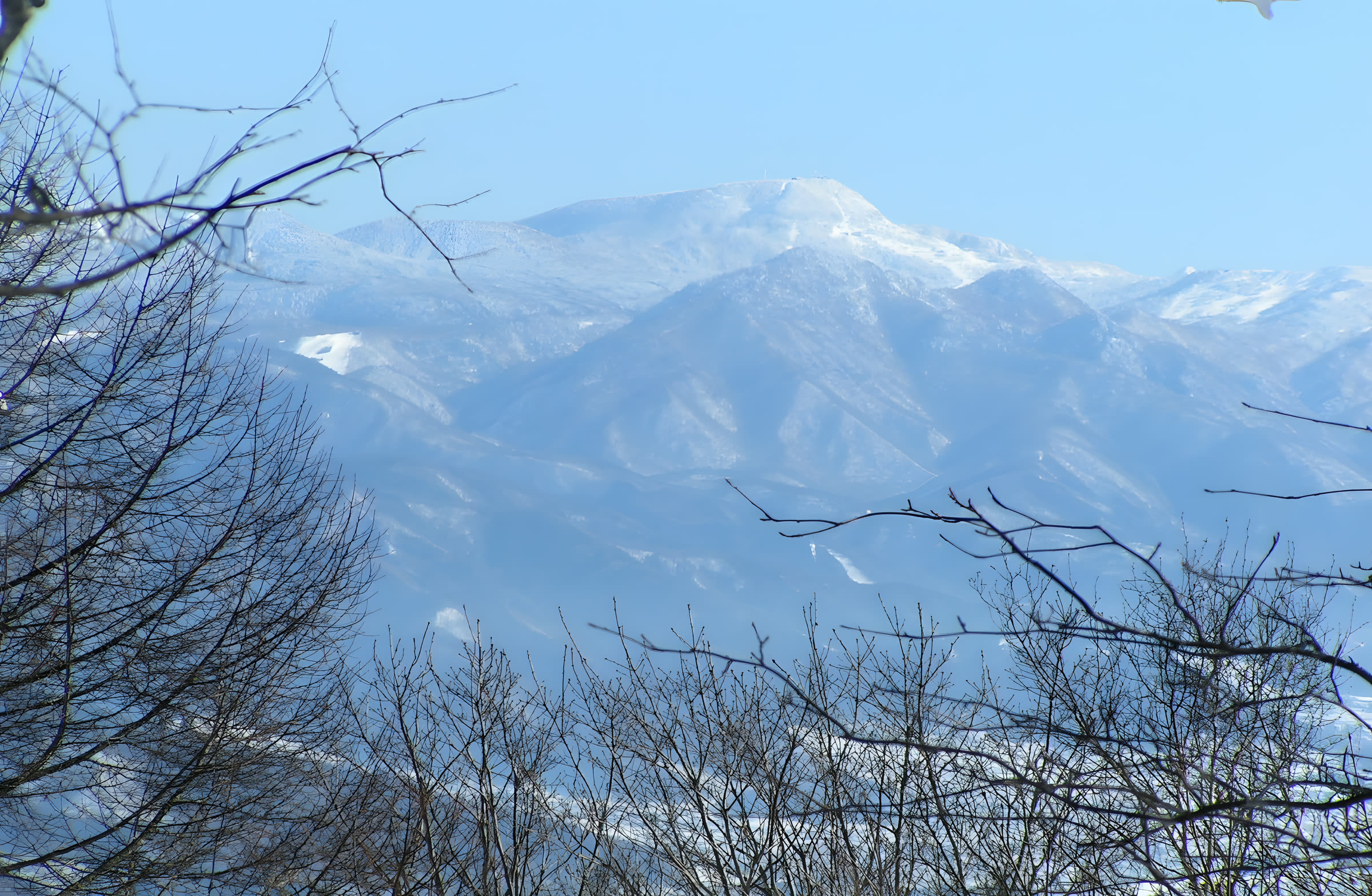 客室から望む志賀連峰